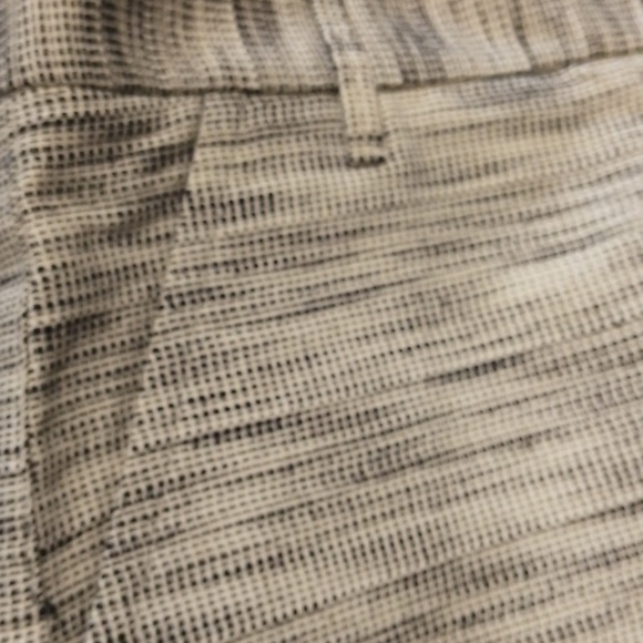 E2 Fossil 6 Cotton/Raffia And Linen Black/White Pattern Shorts - Picture 4 of 13